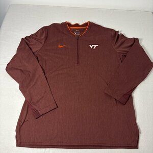 Nike Drifit NCAA Virgina Tech 1/4 Zipper NEW with Tags Mens Large